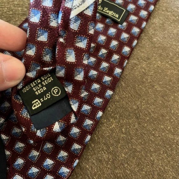 Ermenegildo Zegna Necktie 100% Silk - Picture 4 of 6